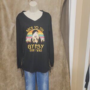 Stevie Nicks long sweatshirt